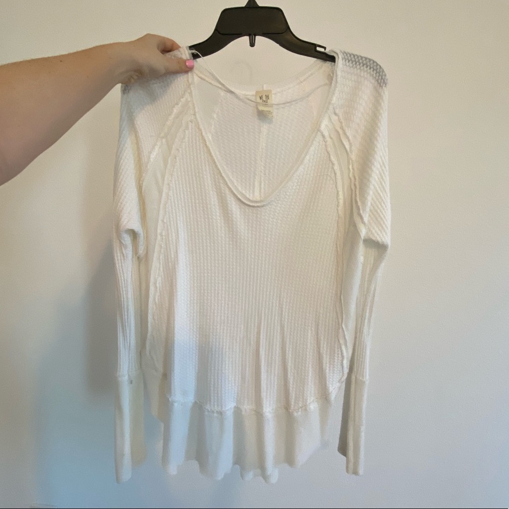 Free People white long sleeve